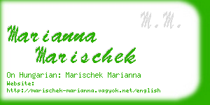 marianna marischek business card